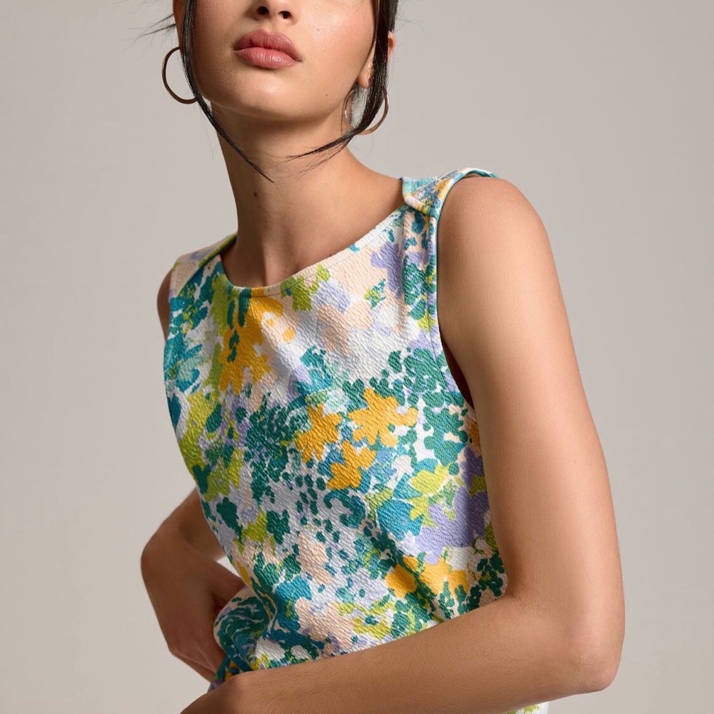 💚💙Anthropologie Maeve Mina Boatneck top💙💚